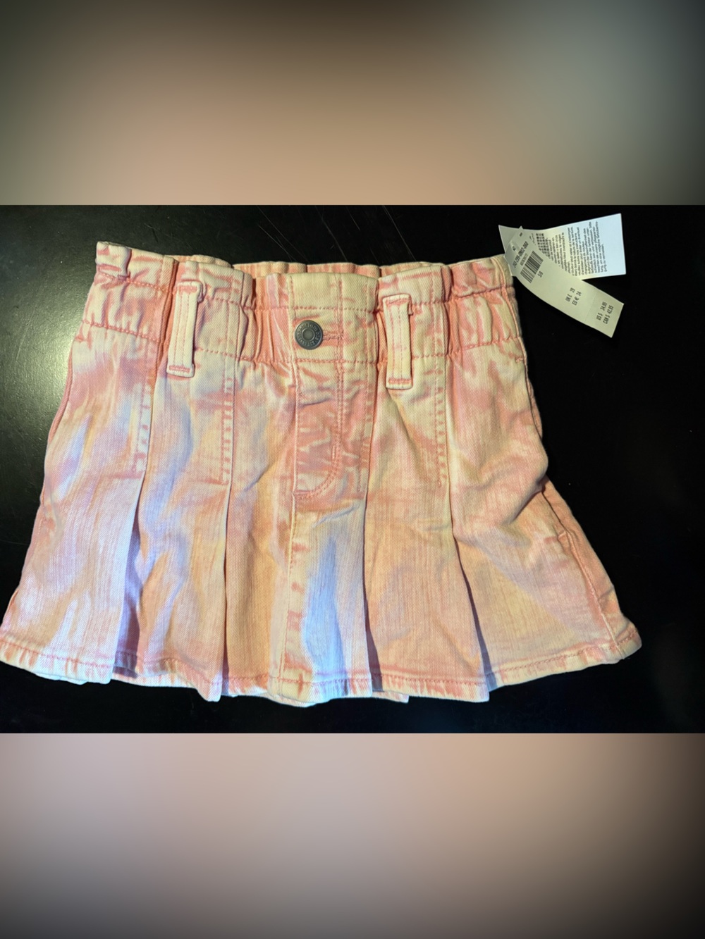 Abercrombie Girls' Pink Pleated Denim Skort